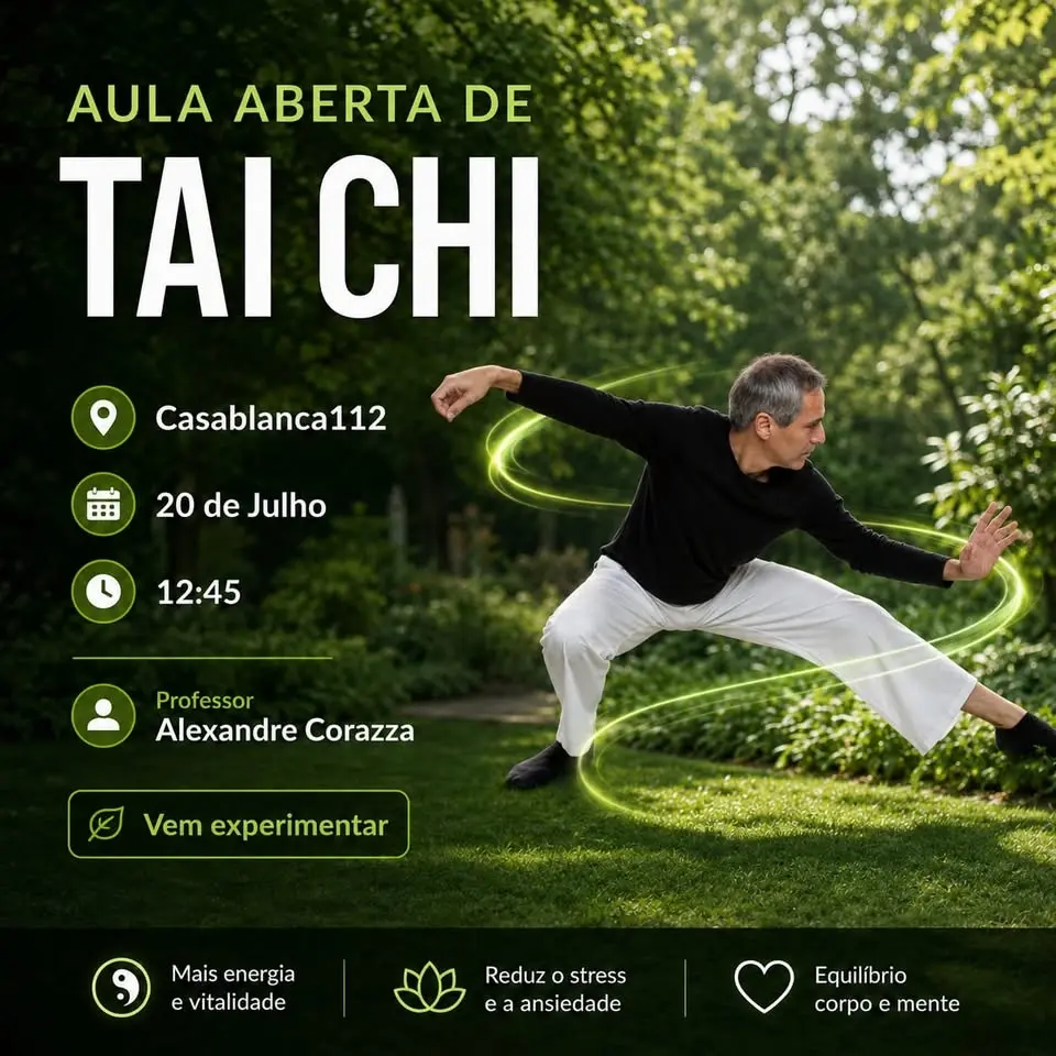 Tai Chi - Aula Aberta