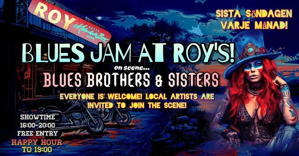 Blues Jam Open Stage - Fri entré!