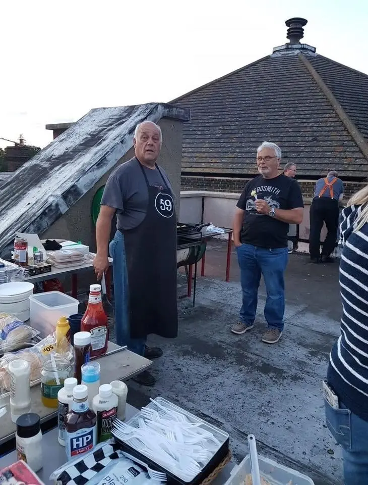 59 Roof top bbq starring Gary and Angelo