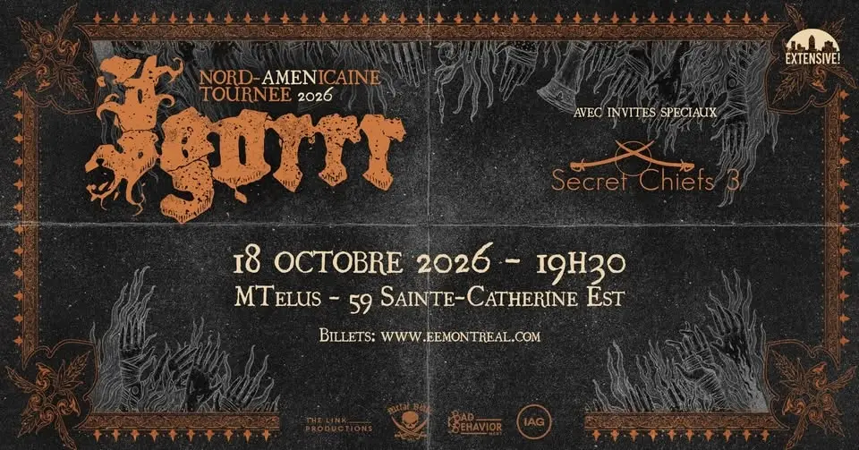 Igorrr + Secret Chiefs 3 | Montréal