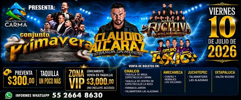 MEGA ESPECTÁCULOS CARMA CHALCO