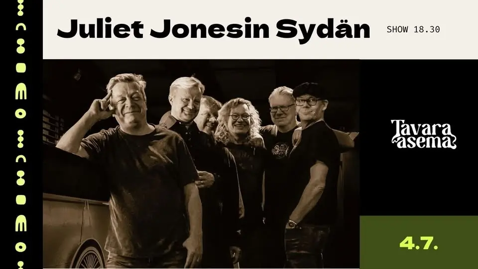 Juliet Jonesin Sydän (show 18.30) 4.7. | Tavara-asema