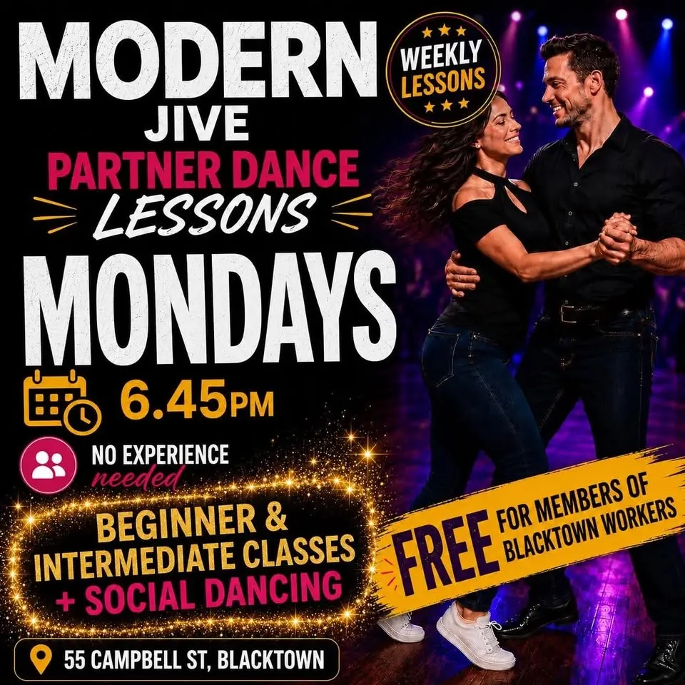 "FREE" Partner Dance Lessons [Modern Jive] MONDAYS 6.45PM