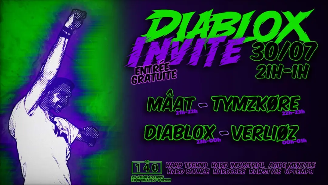 Diablox Invite : Mâat, Tymzkore, Verlioz