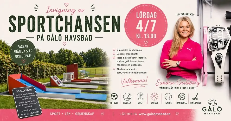 Invigning Sportchansen på Gålö Havsbad