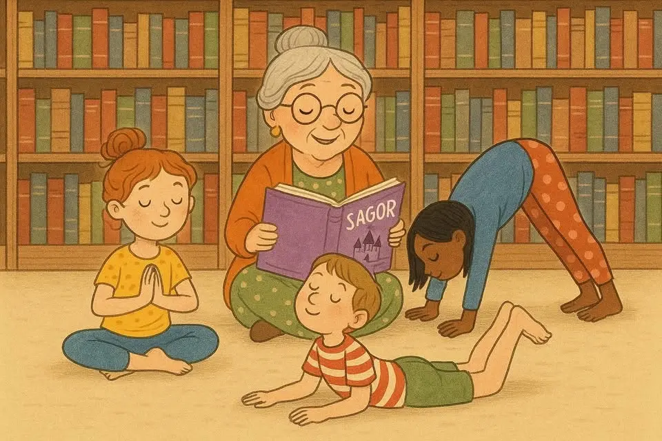 Sagoyoga på Stöde bibliotek