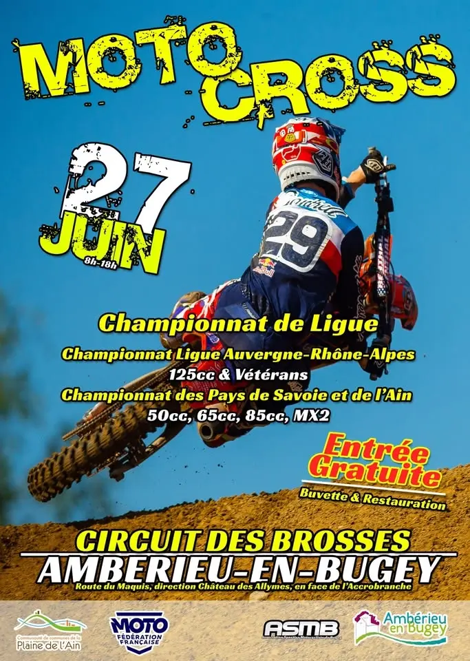 Course de Motocross de Ligue AURA et Zone PSAR
