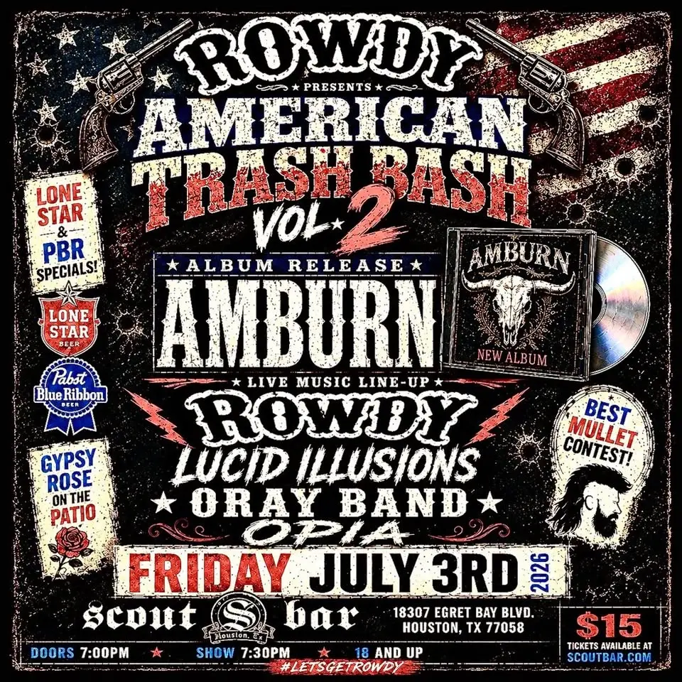 American Trash Bash Vol 2 featuring Rowdy, Amburn (Album Release), Lucid Illusions, Oray Band & Opia