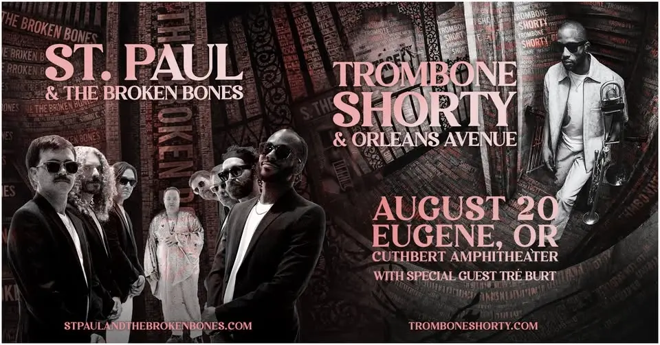 TROMBONE SHORTY & ORLEANS AVENUE AND ST. PAUL & THE BROKEN BONES at the Cuthbert Amphitheater