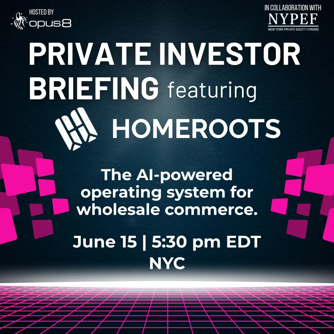 HomeRoots Private Investor Briefing - NYC