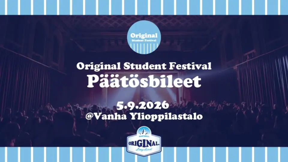 Original Student Festival: Päätösbileet 2026