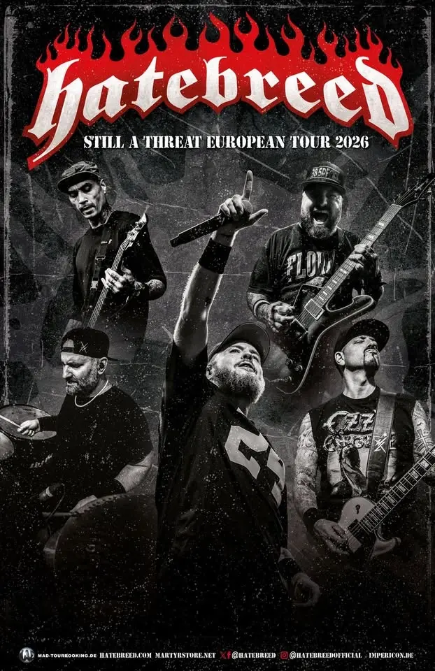 HATEBREED • Still A Threat European Tour 2026 • 10.08.26 • Fabrik Coesfeld