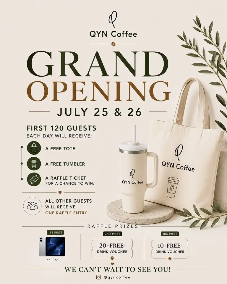 QYN Coffee GRAND OPENING🎊