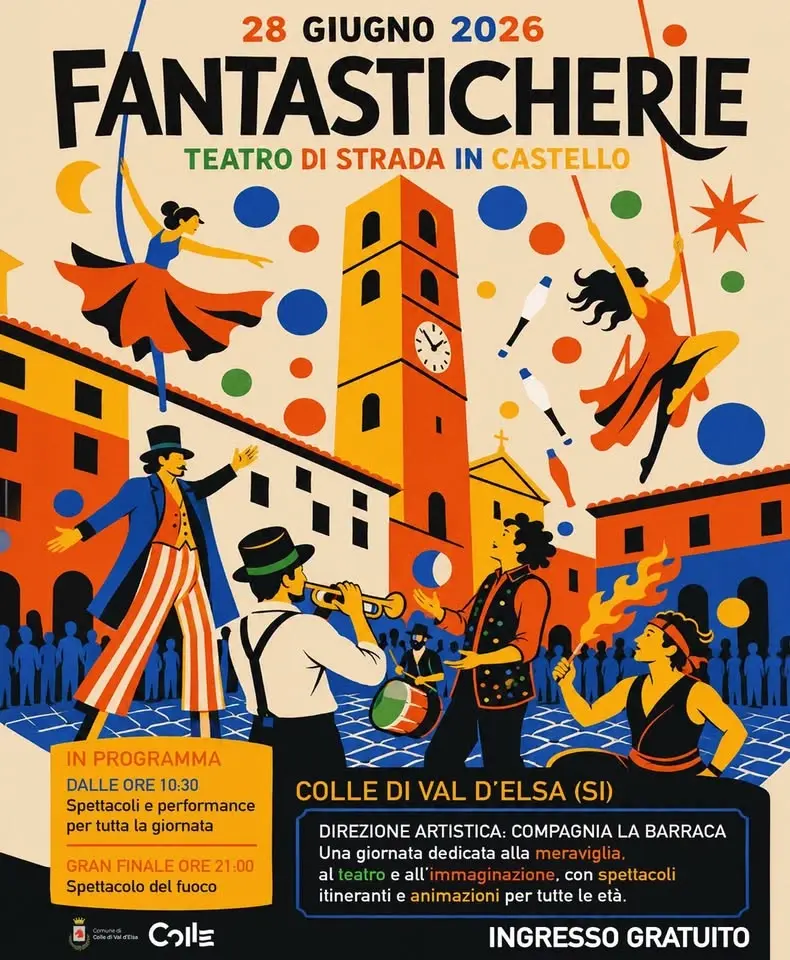 28.06 𝐅𝐀𝐍𝐓𝐀𝐒𝐓𝐈𝐂𝐇𝐄𝐑𝐈𝐄  “Teatro di Strada in Castello” - Colle Alta