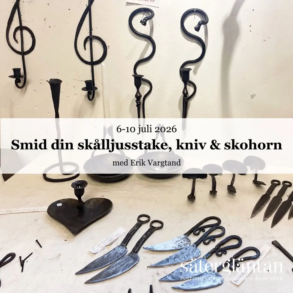 Smid din skålljusstake, kniv och skohorn 2026 med Erik Vargtand!