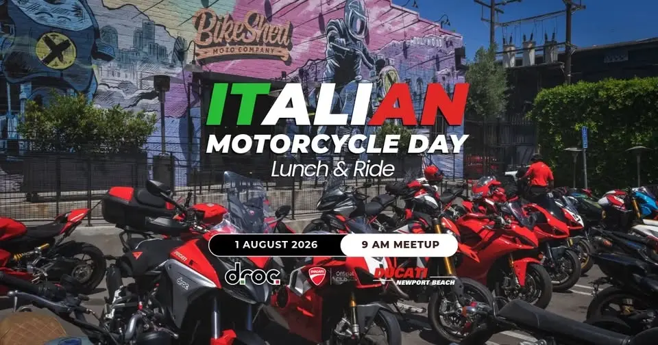 DROC Ride to ACH & Italian MC Day at BikeShed - June