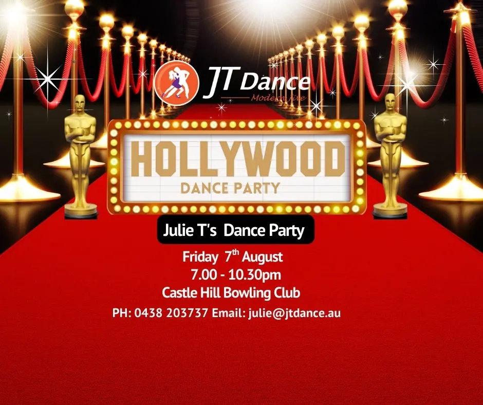 Julie T's August 2026 Dance Party - Hollywood Theme