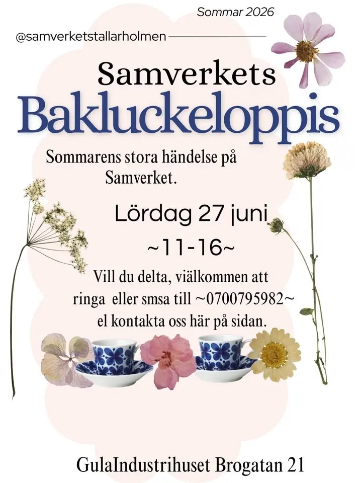 Bakluckeloppis i GulaIndustrihuset