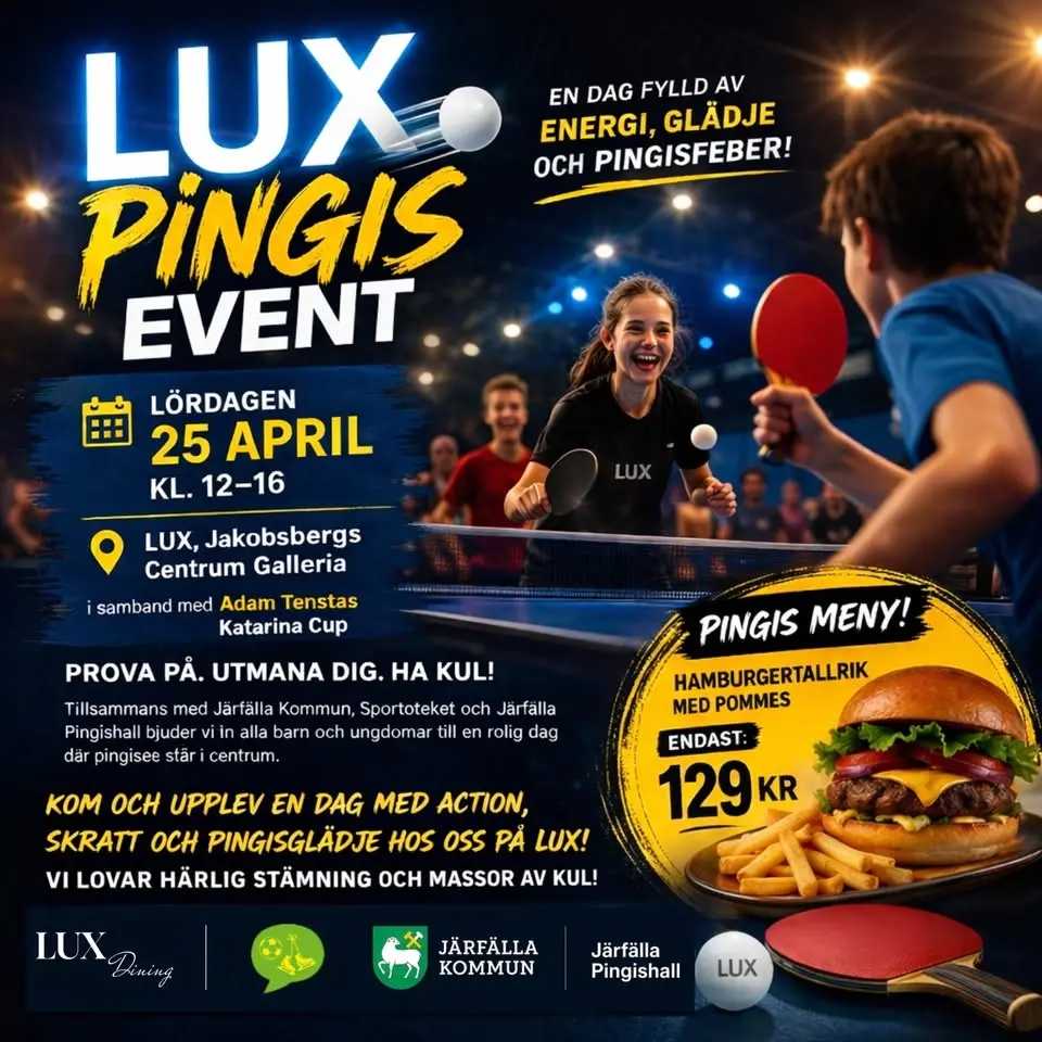 LUX PINGIS EVENT – En dag fylld av energi & pingisglädje! 🏓🔥