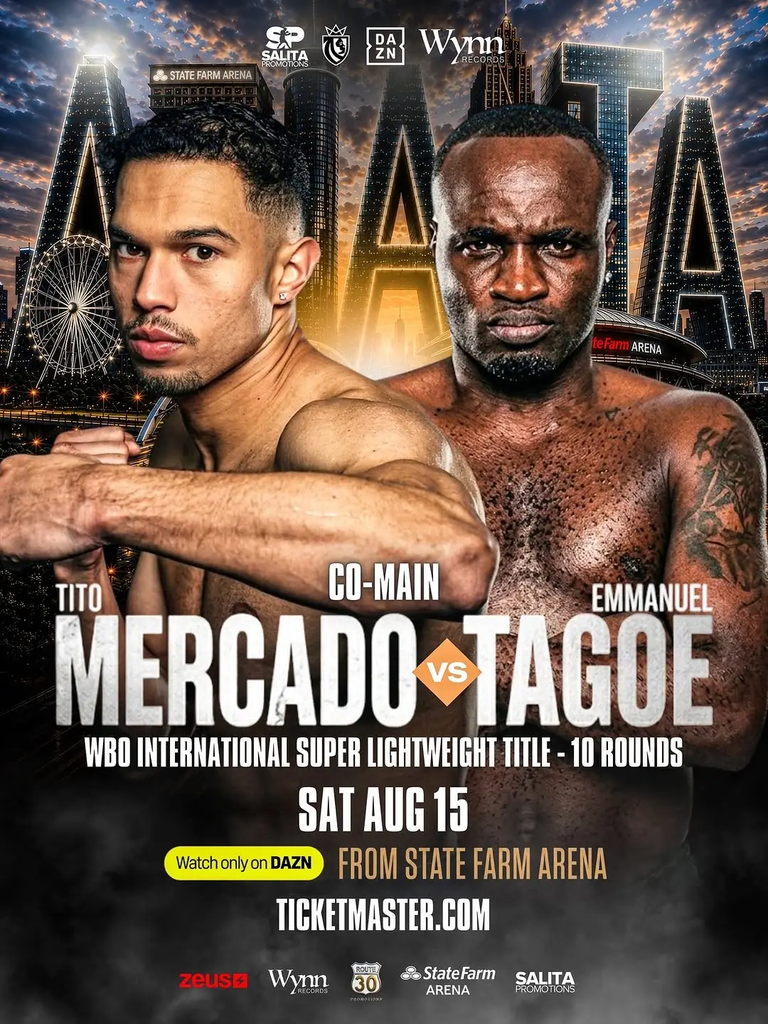 Mercado vs. Tagoe – WBO International Super Lightweight Title (Co-Main Event)