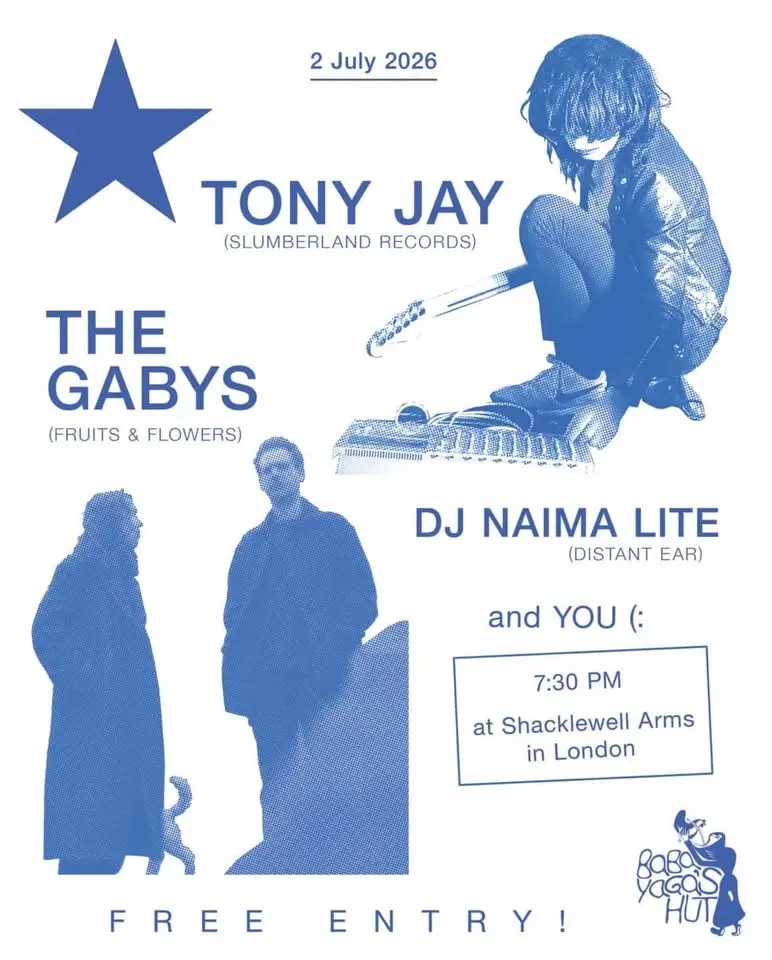 Tony Jay (San Francisco, Slumberland Records) + The Gabys - Free Entry Show