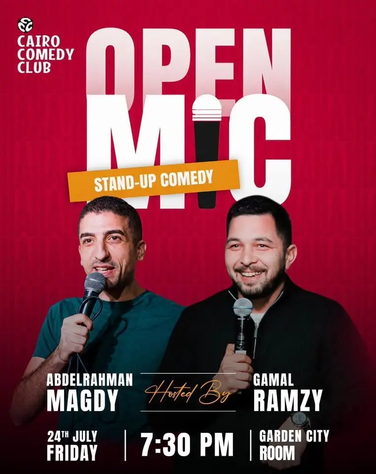 Cairo comedy club open mic at Room Garden City