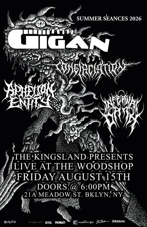 GIGAN with Conglaciation, Aphelion Entity, Infernal Oath