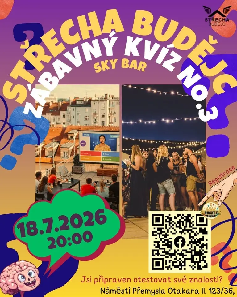 Zábavný Kvíz No.3 - SkyBar Střecha Budějc