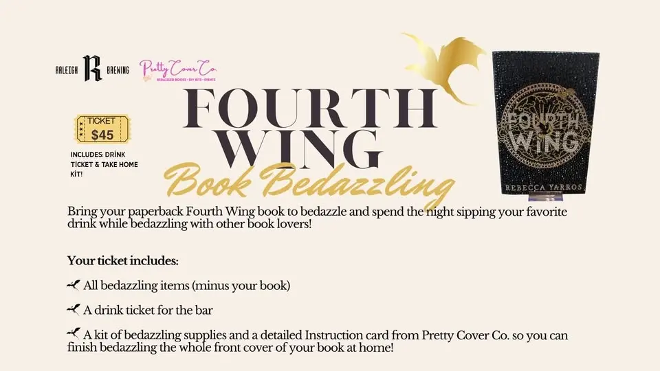Fourth Wing Book Bedazzling Night!