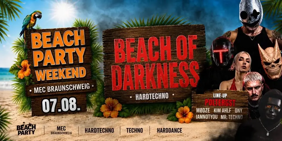 BEACH OF DARKNESS I HARDTECHNO - w./. POLTERGST