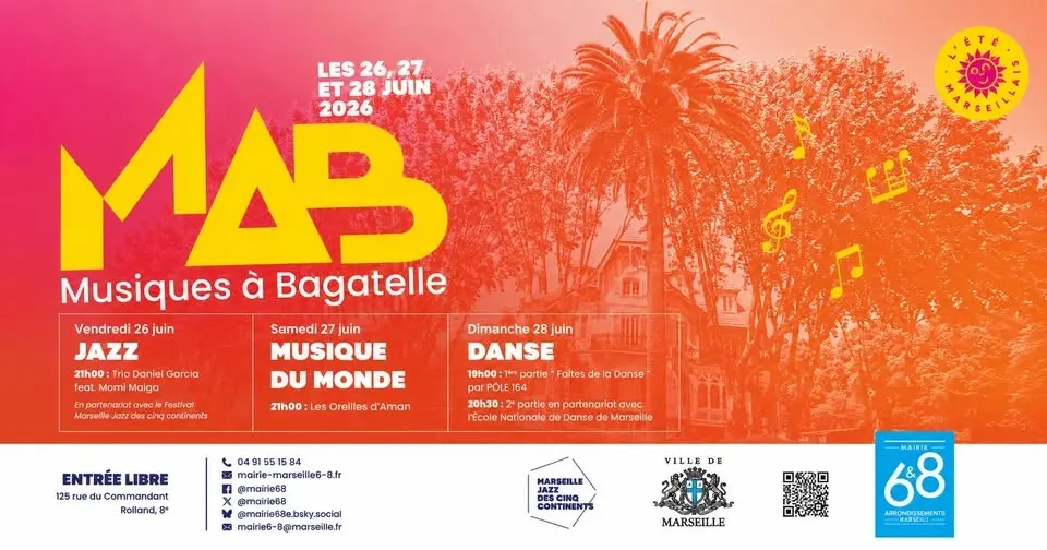 Musiques à Bagatelle revient du 26 au 28 juin !