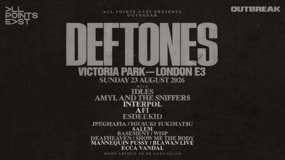 Deftones headlines All Points East presents Outbreak
