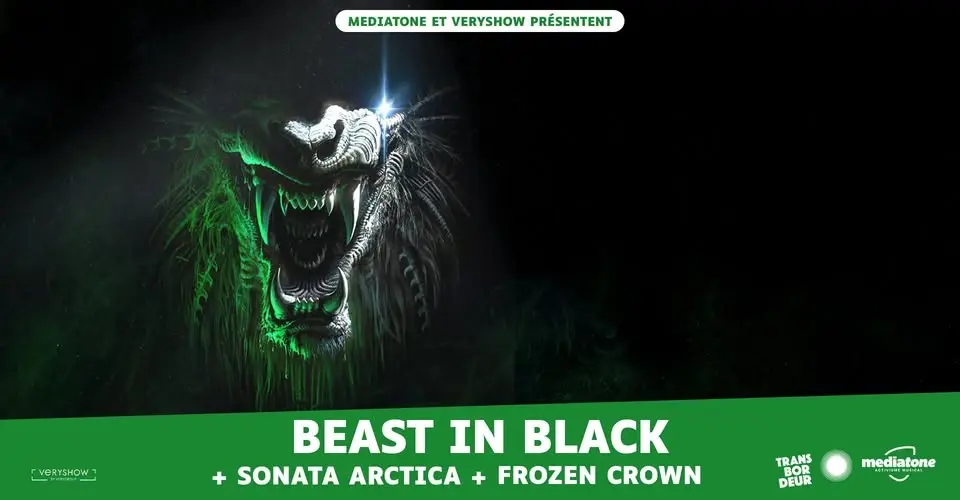 BEAST IN BLACK + SONATA ARCTICA + FROZEN CROWN en concert au Transbordeur
