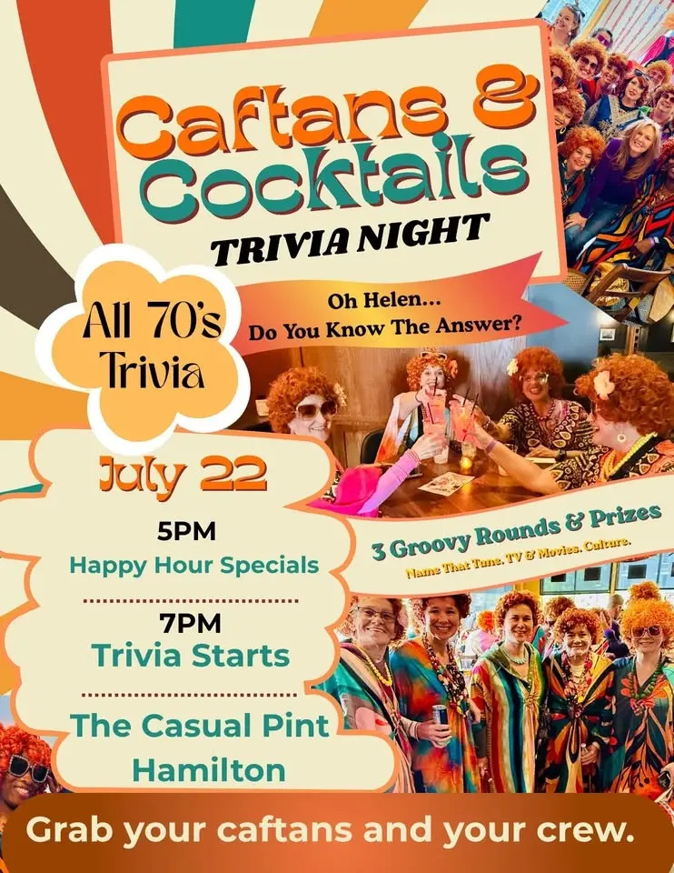 Caftans & Cocktails Trivia Night