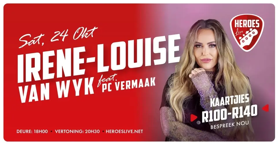 Irene-Louise van Wyk feat. PC Vermaak @ Heroes Live