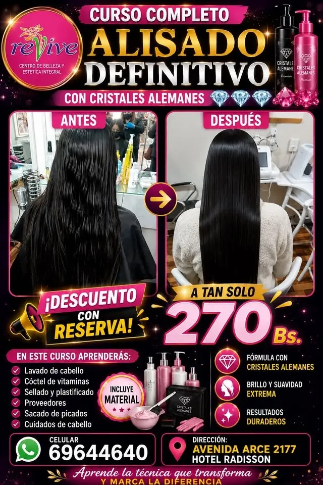 Capacitación de alisado con cristales alemanes 💎💎💎