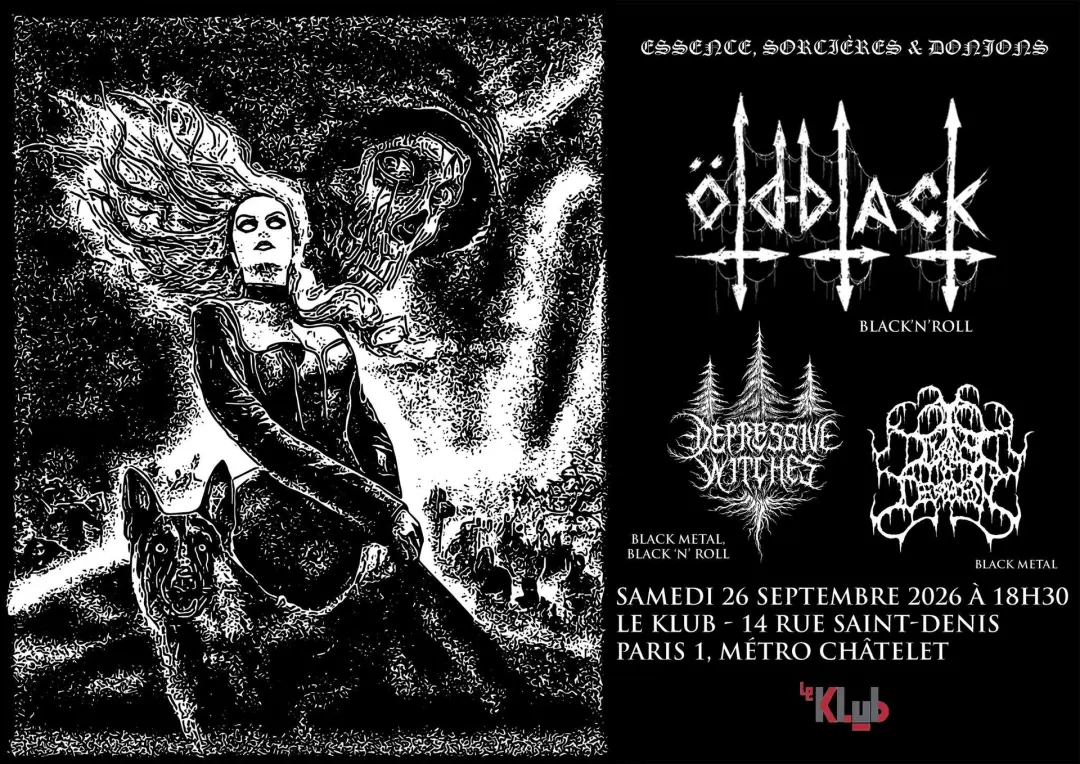 Old Black + Depressive Witches + Throne of Desolation // Le Klub, Paris // 26 SEPT 2026