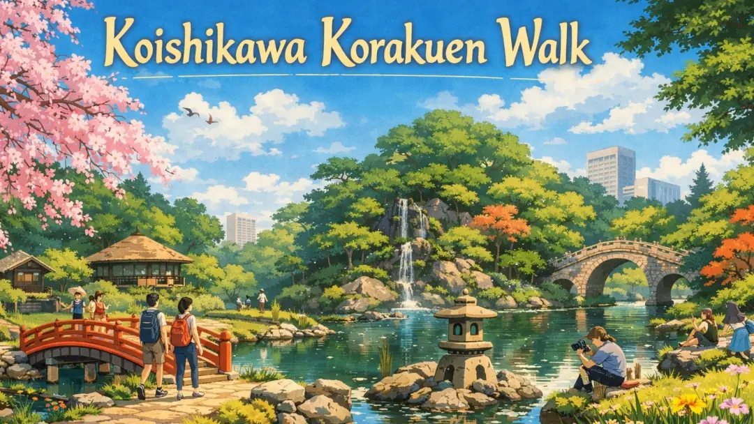 🌿📸 Koishikawa Korakuen Walk 🚶‍♂️🚶‍♀️ Explore a Historic Japanese Garden