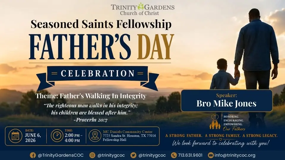 Seasoned Saints Father’s Day Celebration: Father’s Walking in Integrity
