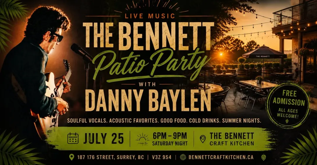 The Bennett Summer Patio Party featuring Danny Baylen