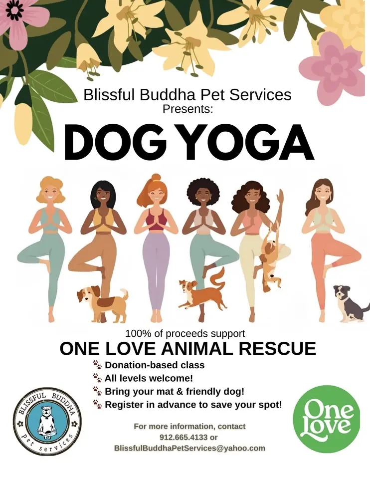 Dog Yoga Class to benefit One Love Animal Rescue 