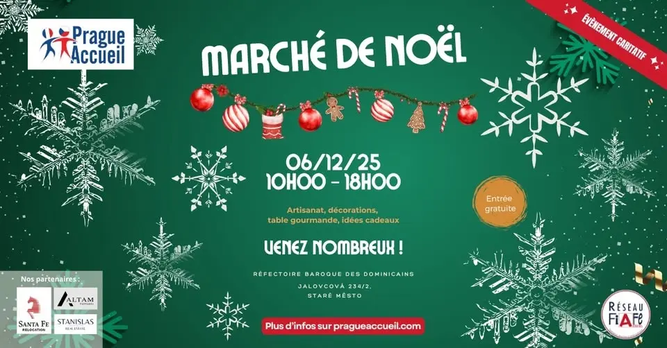 Marché de Noël caritatif- Prague Accueil