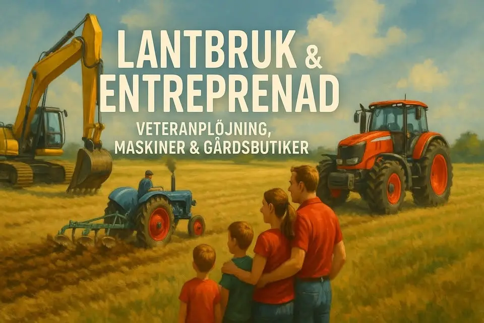 Lantbruk och entreprenad mässan i Vekhyttan Veteran och ny