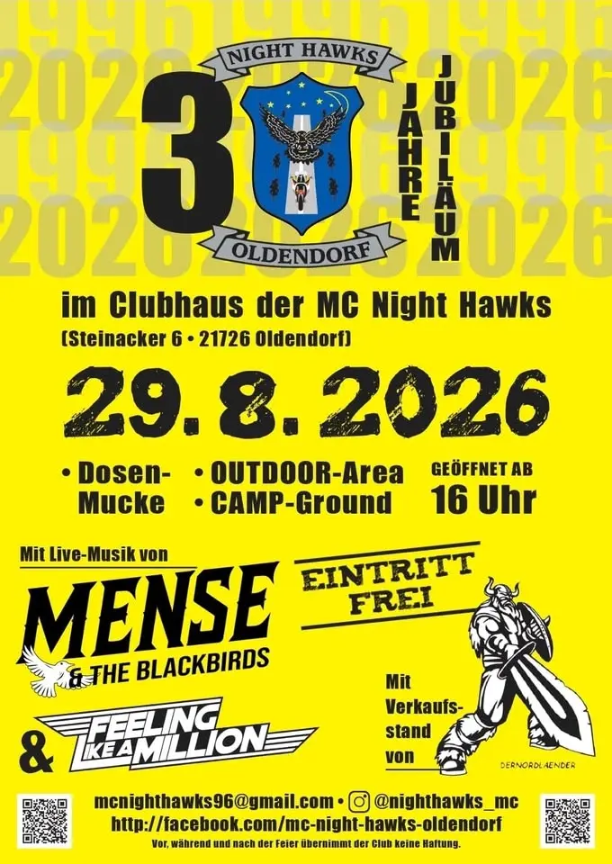 Night Rock 30 Jahre MC Night Hawks