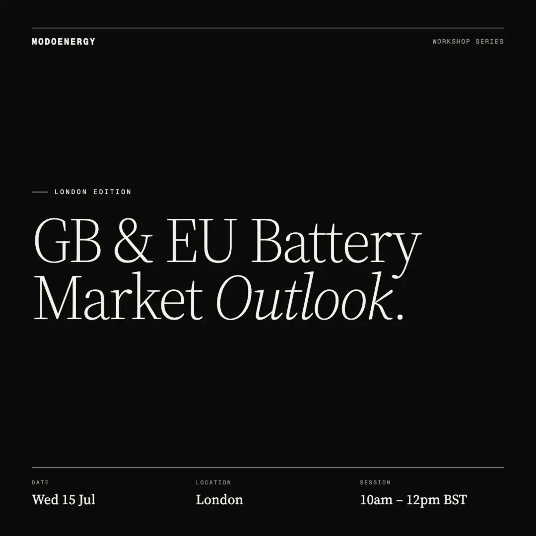 WORKSHOP: GB & EU Battery Market Outlook