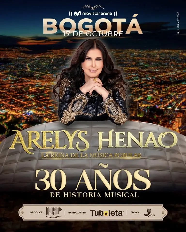ARELYS HENAO 30 AÑOS MOVISTAR ARENA