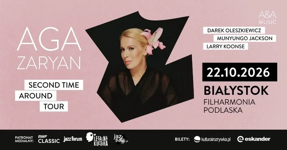 Białystok • 22.10.2026 • Aga Zaryan · Second Time Around Tour