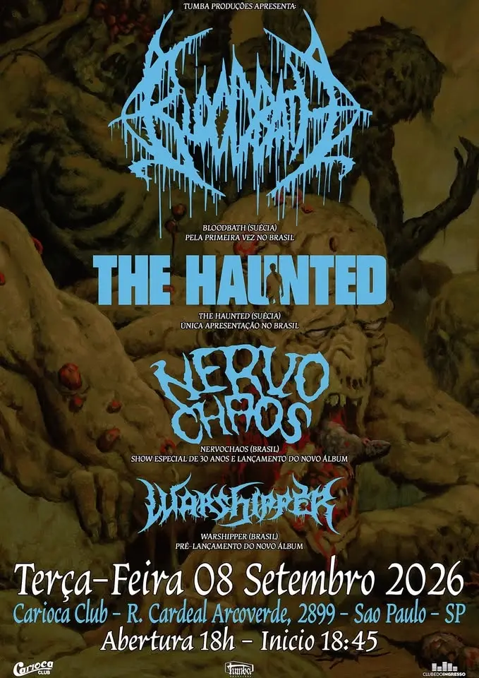 BLOODBATH - THE HAUNTED - NERVOCHAOS - WARSHIPPER