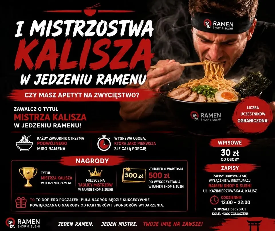 I Mistrzostwa Kalisza w Jedzeniu Ramenu