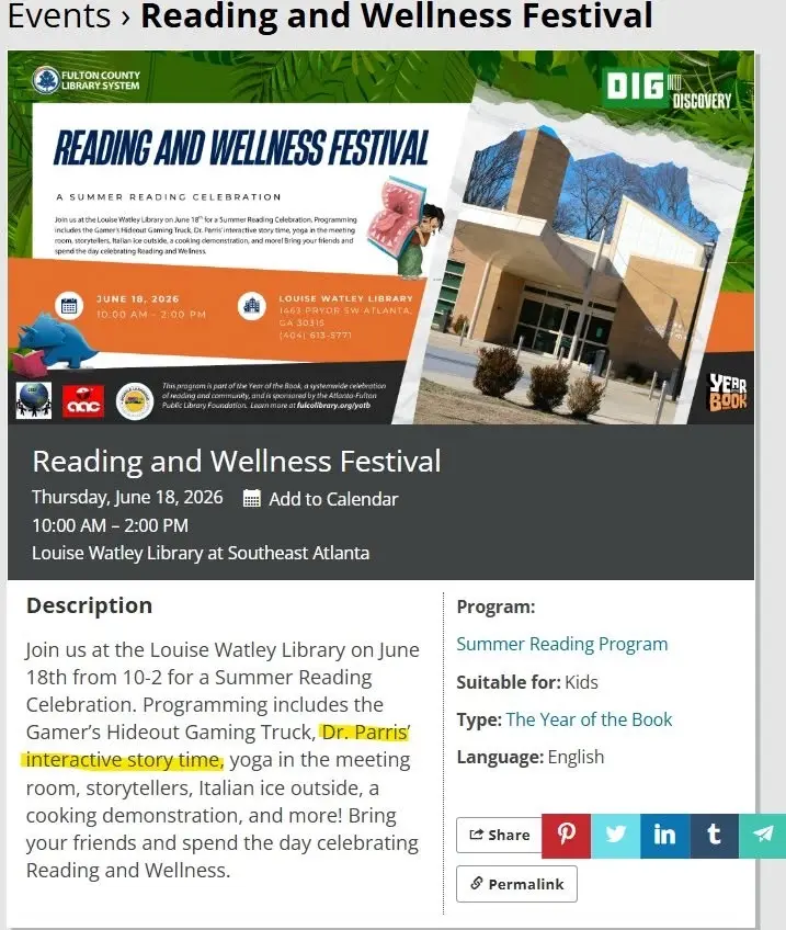 Reading and Wellness Festival